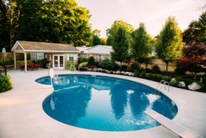 Inground pool in a custom shape for a West Michigan home - Zagers Inground Pools Grand Rapids