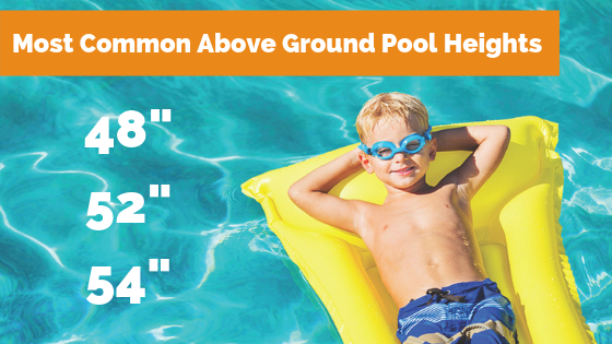 above ground pool depths