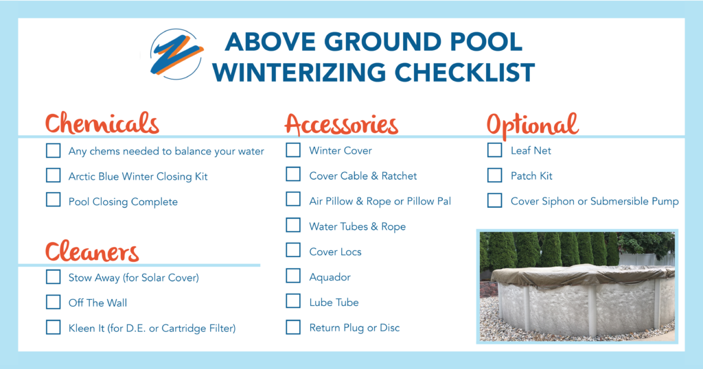 Above Ground Pool Winterization Checklist