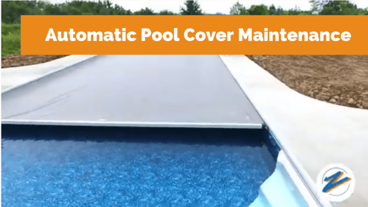 Automatic pool cover maintenance