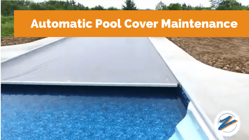 Automatic pool cover maintenance