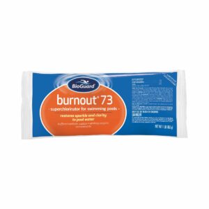 BioGuard Burnout 73: superchlorinator - one bag treats 16,500 gallons of water.